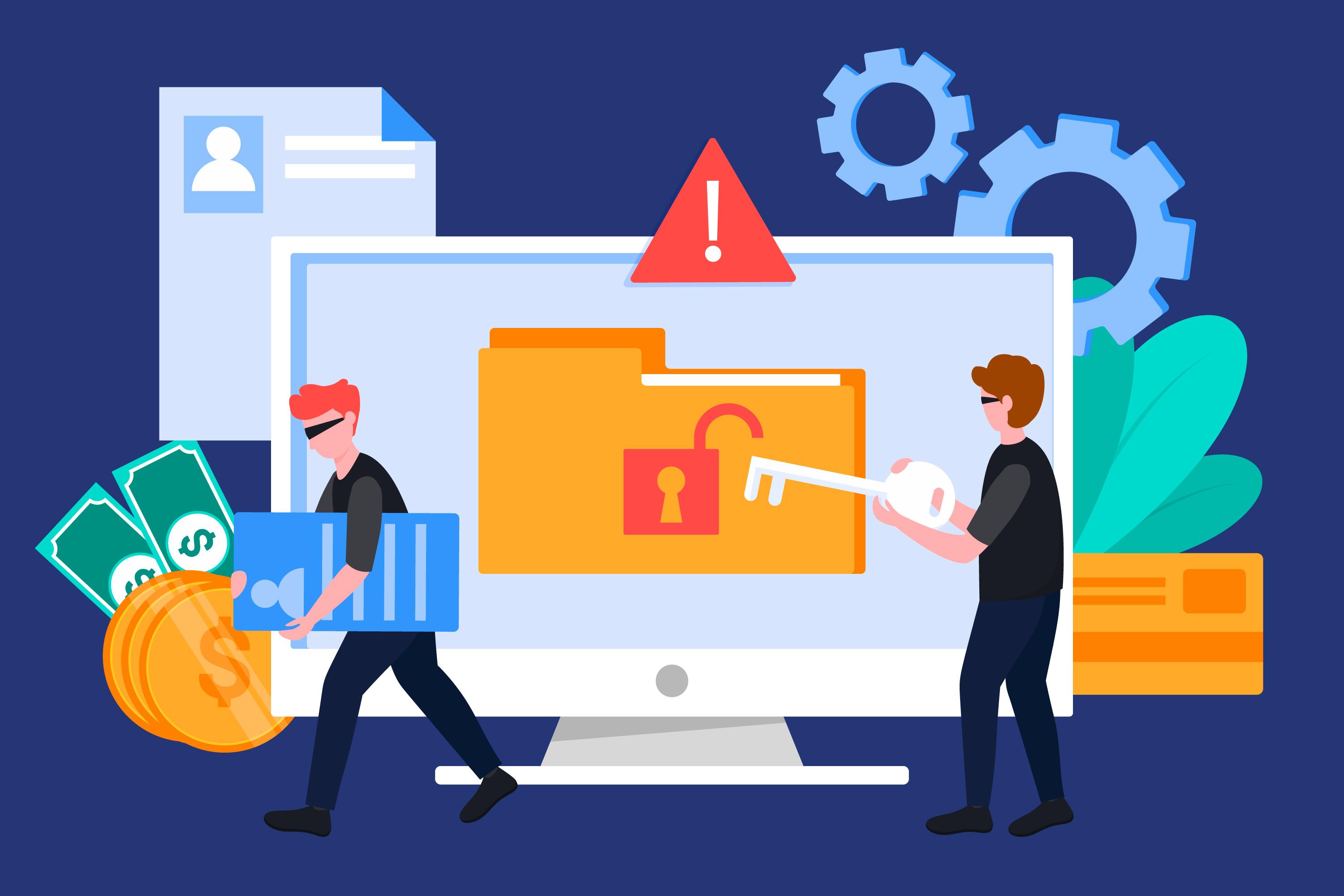 Employee reporting suspicious phishing email with industry benchmark comparison overlay
