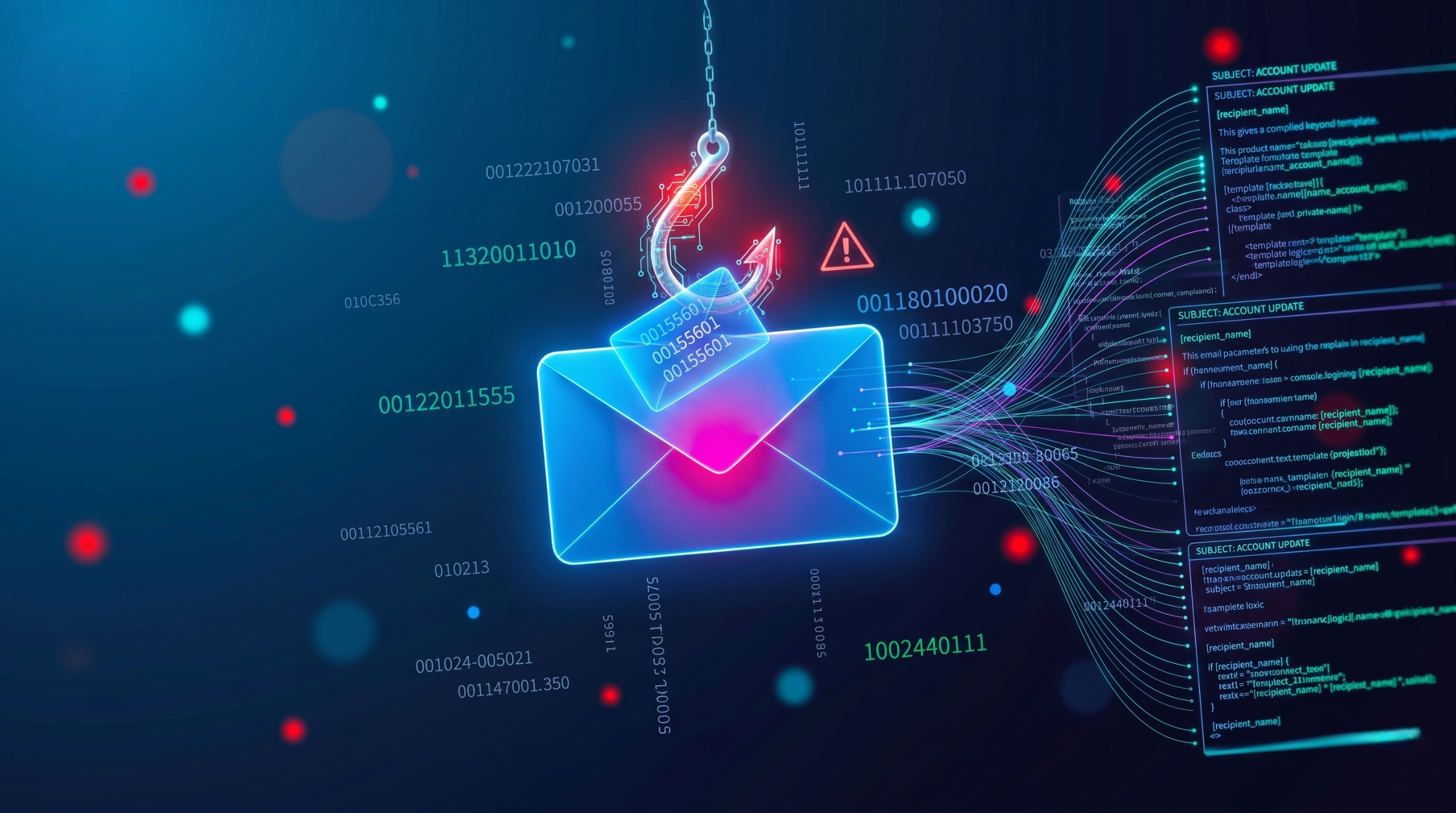 Security analyst comparing a 2018-era phishing template against an AI-generated phishing simulation that matches current attack quality