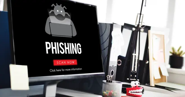 Industry comparison chart showing phishing click rate benchmarks across sectors
