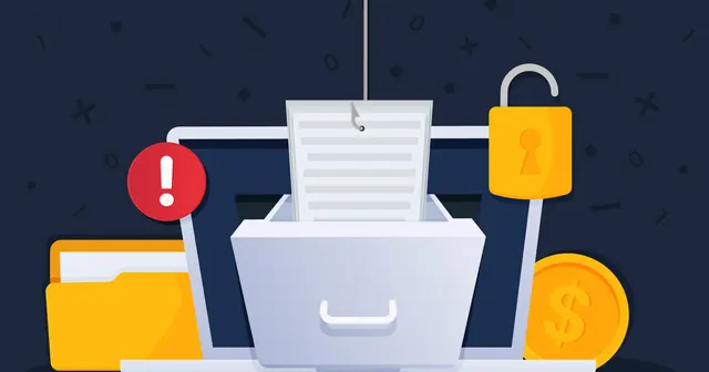 Employee clicking a report phishing button in their email client