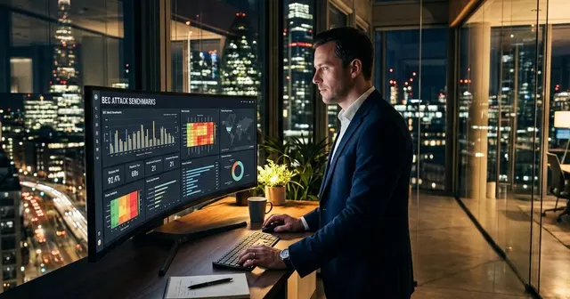 Financial wire transfer being intercepted by BEC attack with industry loss comparison