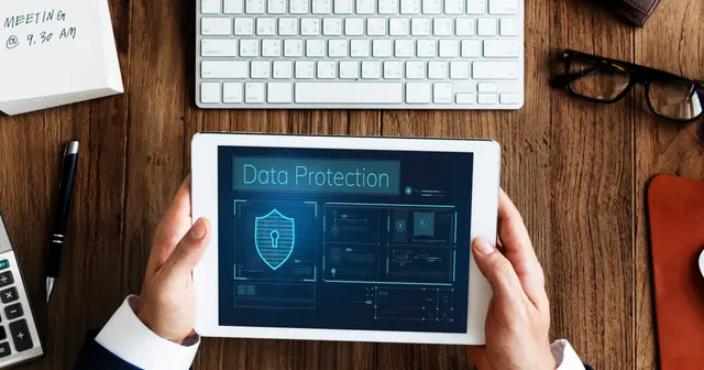 Security awareness policy document with employee compliance acknowledgment signatures