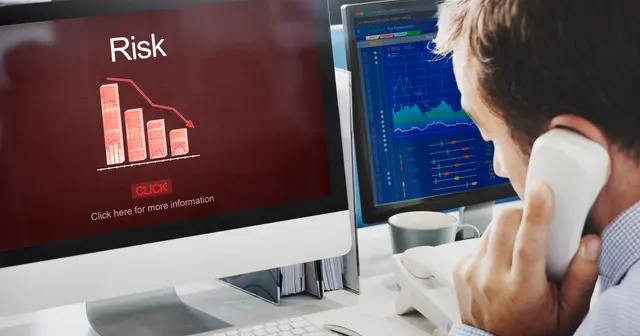 Phishing simulation results dashboard showing click rate, report rate and per-department metrics